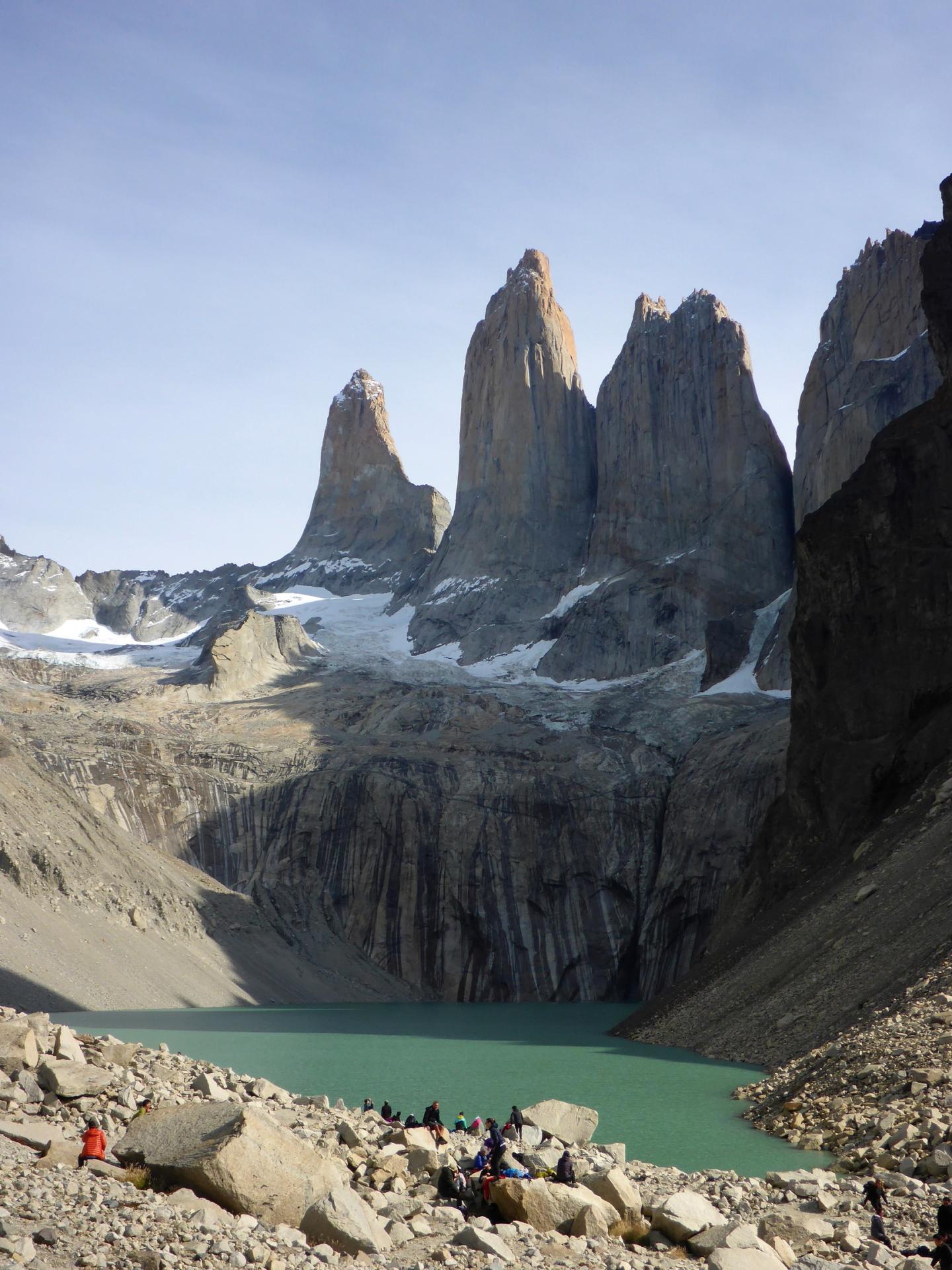 En arrivant au lac Torres. Le décor est Ouf.